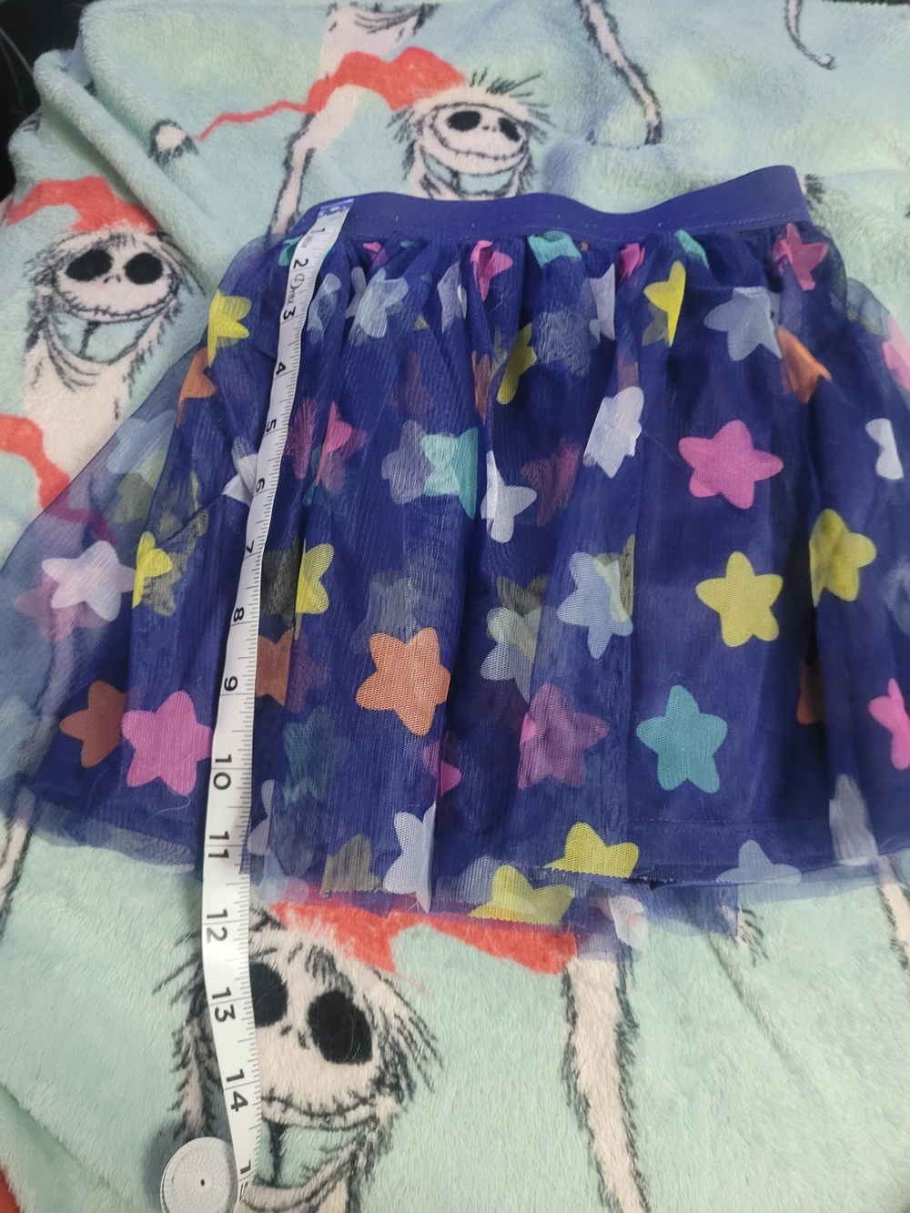 Bluey Girls' Navy Star Print Tulle Skirt